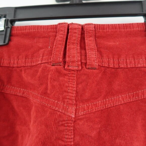Free People We The Free Women's Red Corduroy Mini Skirt Size 26 - Picture 4 of 4